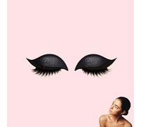 Lazy Eye Shadow Eyelash Patch - 2-in-1 Reusable Eye Makeup Stickers with False Lashes & Shadow, No Need for Makeup, You Can Have 3D Eyes - Perfect Eye Makeup in a Snap (Black)
