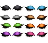 Lazy Eye Shadow Eyelash Patch, 2-in-1 Reusable Eyeshadow and Eyelash Stickers for Eyes, Colorful Eyeshadow and Lash Stickers, Natural Eye Fake Lashes for Women's Make Up Tool (8Pair#All)