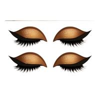 Lazy Eye Shadow Eyelash Patch, 2-in-1 Self-Adhesive Reusable Colorful Eyelash Makeup Stickers for All Eye Shapes