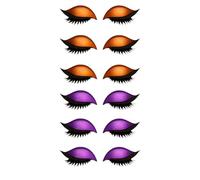 Lazy Eye Shadow Eyelash Patch, 3-in-1 Eyeshadow and Lash Sticker for Quick Makeup, Reusable Eyelash Patch for Beginners, Parties, Travel & Daily Use (F)