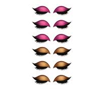 Lazy Eye Shadow Eyelash Patch, 3-in-1 Eyeshadow and Lash Sticker for Quick Makeup, Reusable Eyelash Patch for Beginners, Parties, Travel & Daily Use (W)