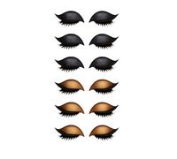 Lazy Eye Shadow Eyelash Patch, 3-in-1 Eyeshadow and Lash Sticker for Quick Makeup, Reusable Eyelash Patch for Beginners, Parties, Travel & Daily Use (E)