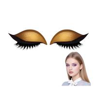 Lazy Eye Shadow Eyelash Patch,3-in-1 Self-Adhesive Reusable Fast Eye Makeup Stickers,with False Lashes, Shadow & Eyeliner, Lazy Makeup Tool
