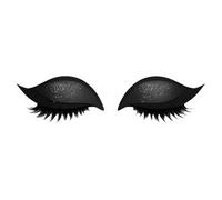 Lazy Eye Shadow Eyelash Patch, 3 in1 Glitter Eyeshadow False Eyelash Eyeliner Sticker, Reusable Eye Lazy Makeup Stickers, Waterproof for All EyeShapes Wedding, Party, Costume, Prom