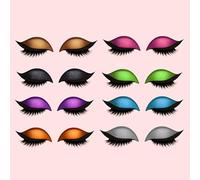 Lazy Eye Shadow Eyelash Patch, 3D Lazy Eye Shadow Eyelashes, 2-In-1 Reusable Eye Makeup Stickers With False Lashes & Shadow, Natural Eye Fake Lashes Makeups Tool For All Eye Types (8 Pairs)