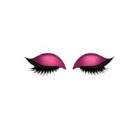 Lazy Eye Shadow Eyelash Patch, 3D Reusable Sticker Eyeshadow, Natural Eye Fake Lashes, Colorful Beauty Fashion Eyelid Line Sticker, Lazy Makeup Tool for Women's Make Up All Eye Types (Red)