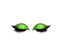 Lazy Eye Shadow Eyelash Patch, 3D Reusable Sticker Eyeshadow, Natural Eye Fake Lashes, Colorful Beauty Fashion Eyelid Line Sticker, Lazy Makeup Tool for Women's Make Up All Eye Types (Green)
