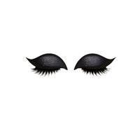 Lazy Eye Shadow Eyelash Patch, 3D Reusable Sticker Eyeshadow, Natural Eye Fake Lashes, Colorful Beauty Fashion Eyelid Line Sticker, Lazy Makeup Tool for Women's Make Up All Eye Types (Black)