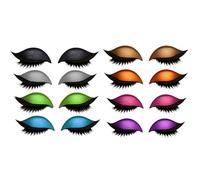 Lazy Eye Shadow Eyelash Patch, 4/8 Pair Eyeshadow Eyelashes Makeup Stickers, 2-In-1 Reusable Eye Makeup Stickers, Lazy Makeups Tool for Party, Prom (8Pcs)