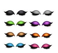 Lazy Eye Shadow Eyelash Patch,4/8 Pair Eyeshadow Eyelashes Makeup Stickers,2-in-1 Reusable Eye Makeup Stickers,Eye Shadow Eyelashes Make-Up Stickers,Lazy Makeups Tool for All Eyeshapes Party,Prom(8pcs