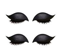 Lazy Eye Shadow Eyelash Patch, Eye Shadow Eyelashes Make-Up Stickers, Lazy Eyelash Stickers, 2-In-1 Reusable Eye Makeup Stickers, To Create The Perfect Eye Makeup in A Snap (Black)
