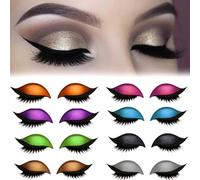 Lazy Eye Shadow Eyelash Patch,Eyeshadow Eyelashes Makeup Stickers,2 In1 Reusable Eyelid And Eyelash Stickers,Eyelid Line Sticker Tool,Lazy Makeup Tool,3D Reusable Sticker Eyeshadow (MIX*8)