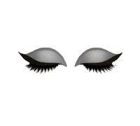 Lazy Eye Shadow Eyelash Patch, Lash Sticker 2-in-1 Reusable Eyeshadow & Eyelash Makeup Stickers, for All Eye Shapes, 3D Natural Sticker with False Lashes & Shadow (Silver)