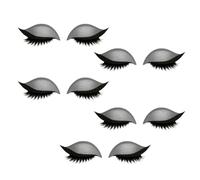 Lazy Eyeshadow Eyelash Patch, Eyeshadow and Eyelash Patch 2-in-1 Reusable Eye Makeup Stickers with False Lashes, Waterproof & No Glue Needed for Instant Wear