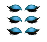 Lazy Eyeshadow Eyelash Patch, Eyeshadow and Eyelash Patch 2-in-1 Reusable Eye Makeup Stickers with False Lashes, Waterproof & No Glue Needed for Instant Wear