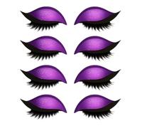 Lazy Eyeshadow Eyelash Patch, Eyeshadow and Eyelash Patch 2-in-1 Reusable Eye Makeup Stickers with False Lashes, Waterproof & No Glue Needed for Instant Wear