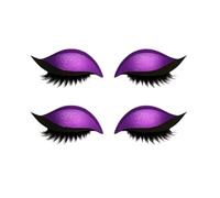 Lazy Eyeshadow Eyelash Patch, Eyeshadow and Eyelash Patch 2-in-1 Reusable Eye Makeup Stickers with False Lashes, Waterproof & No Glue Needed for Instant Wear