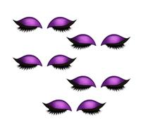 Lazy Eyeshadow Eyelash Patch, Eyeshadow and Eyelash Patch 2-in-1 Reusable Eye Makeup Stickers with False Lashes, Waterproof & No Glue Needed for Instant Wear