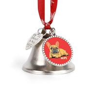 Lazy French Bulldog Christmas Bell & Sleigh Bells for Tree Decoration Hanging Ornaments Festive Decor Love Bell
