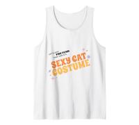 Lazy Funny Costume Lets Pretend This is a Sexy Cat Costume Tank Top