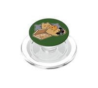 Lazy Gamer Cat Pizza Chill Cozy Mood PopSockets PopGrip for MagSafe