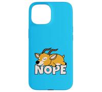 Lazy Gazelle Not Today Nope Case for iPhone 15