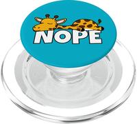 Lazy Giraffe Camelopard Africa African Animal Not Today Nope PopSockets PopGrip for MagSafe
