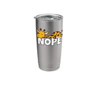 Lazy Giraffe Nope Not Today Lazybones Laziness Stainless Steel Insulated Tumbler
