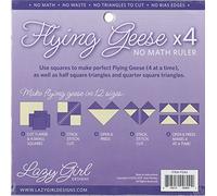 Lazy Girl Designs Flying Geese X 4 No Math Ruler 8 1/4" Square