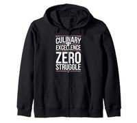 Lazy Gourmet Cooking Easy Recipes Quick Elegant Meals Hacks Zip Hoodie