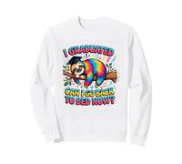 Lazy Graduate Meme Cute Sloth Graduation 2026 Sleepy Sloth Sweatshirt