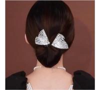Lazy Hair Curler Bun Maker - Ins Style Elegant Lazy Hair Curler Pin for Women Girls, Magic Hair Bun Maker, Flower Butterfly Sparkling Crystal Hair Curler Band for DIY Hair Styling Accessories