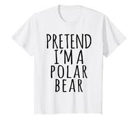 Lazy Halloween Costume - Animal Print Pretend Polar Bear T-Shirt