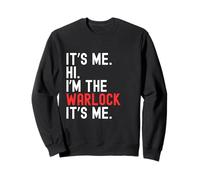 Lazy Halloween Costume It's Me Hi I'm The Warlock Sweatshirt