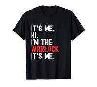 Lazy Halloween Costume It's Me Hi I'm The Warlock T-Shirt