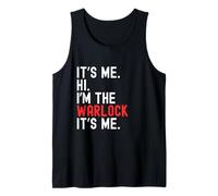 Lazy Halloween Costume It's Me Hi I'm The Warlock Tank Top