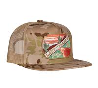 Lazy J Ranch Desert Show Time Classic Rope Trucker Hat - Adjustable Unisex Country Hats, Vintage Trucker Hat, Rope Hat, Camo & Tan, One size