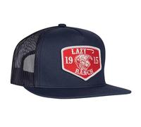 Lazy J Ranch Wear Red Ranch Patch Cap, Navy/Navy, One size
