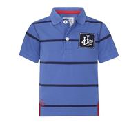Lazy Jacks Boy's Broad Stripe Polo Shirt in Bright Blue | Size: 1-2 Years Lazy Jacks Bright Blue 1-2 Years