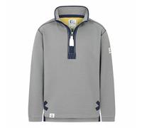 Lazy Jacks Boys Quarter Zip Sweatshirt - Grey - Grey - 7-8 Years, 7-8 Years
