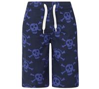Lazy Jacks Boy's Skull & Crossbones Board Shorts in Navy | Size: 5-6 Years Lazy Jacks Navy 5-6 Years