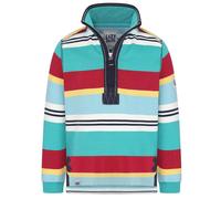 Lazy Jacks Boy's Striped Quarter Zip Sweatshirt | Size: 5-6 Years Lazy Jacks Multicolor 5-6 Years