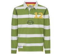Lazy Jacks Boys Striped Rugby Shirt - Lime - Lime - 11-13 Years