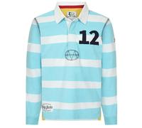 Lazy Jacks Boys Striped Rugby Shirt - Spearmint - Spearmint - 9-10 Years