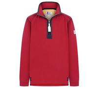 Lazy Jacks - Boys Supersoft 100% Cotton 1/4 Zip Sweatshirt - LJ3C Crimson - Age 9/10 Years