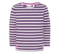 Lazy Jacks Girl's Breton Top in Purple | Size: 3-4 Years Lazy Jacks Purple 3-4 Years