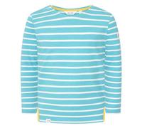Lazy Jacks Girl's Breton Top in Turquoise | Size: 3-4 Years Lazy Jacks Turquoise 3-4 Years