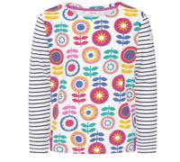 Lazy Jacks Girl's Kaleidoscope Breton Long-Sleeved T-Shirt | Size: 7-8 Years Lazy Jacks Multicolor 7-8 Years