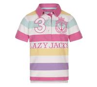 Lazy Jacks Girl's Stripe Polo Shirt | Size: 3-4 Years Lazy Jacks Multicolor 3-4 Years