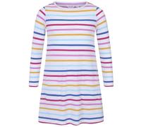 Lazy Jacks Girl's Striped Long-Sleeved T-Shirt Dress | Size: 7-8 Years Lazy Jacks Multicolor 7-8 Years